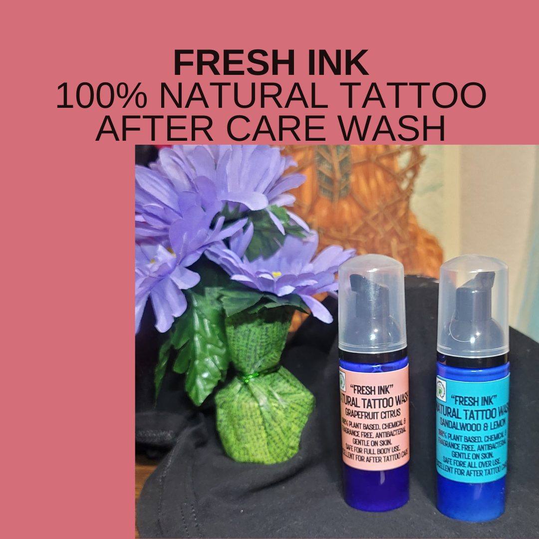 "Fresh Ink" 100% Natural Tattoo After Care Wash with calendula & chamomile