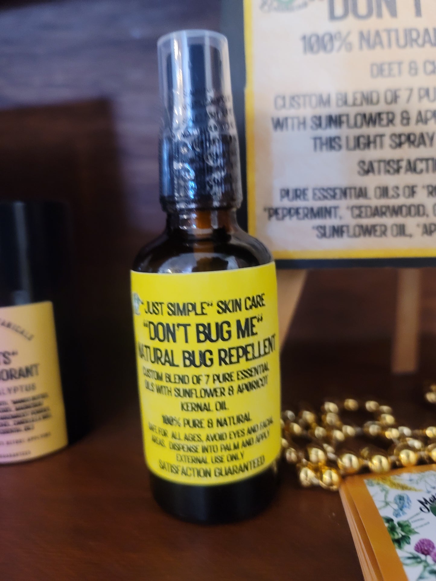 "DON'T BUG ME" 100% Natural Bug Repellent (Bees & Insects)