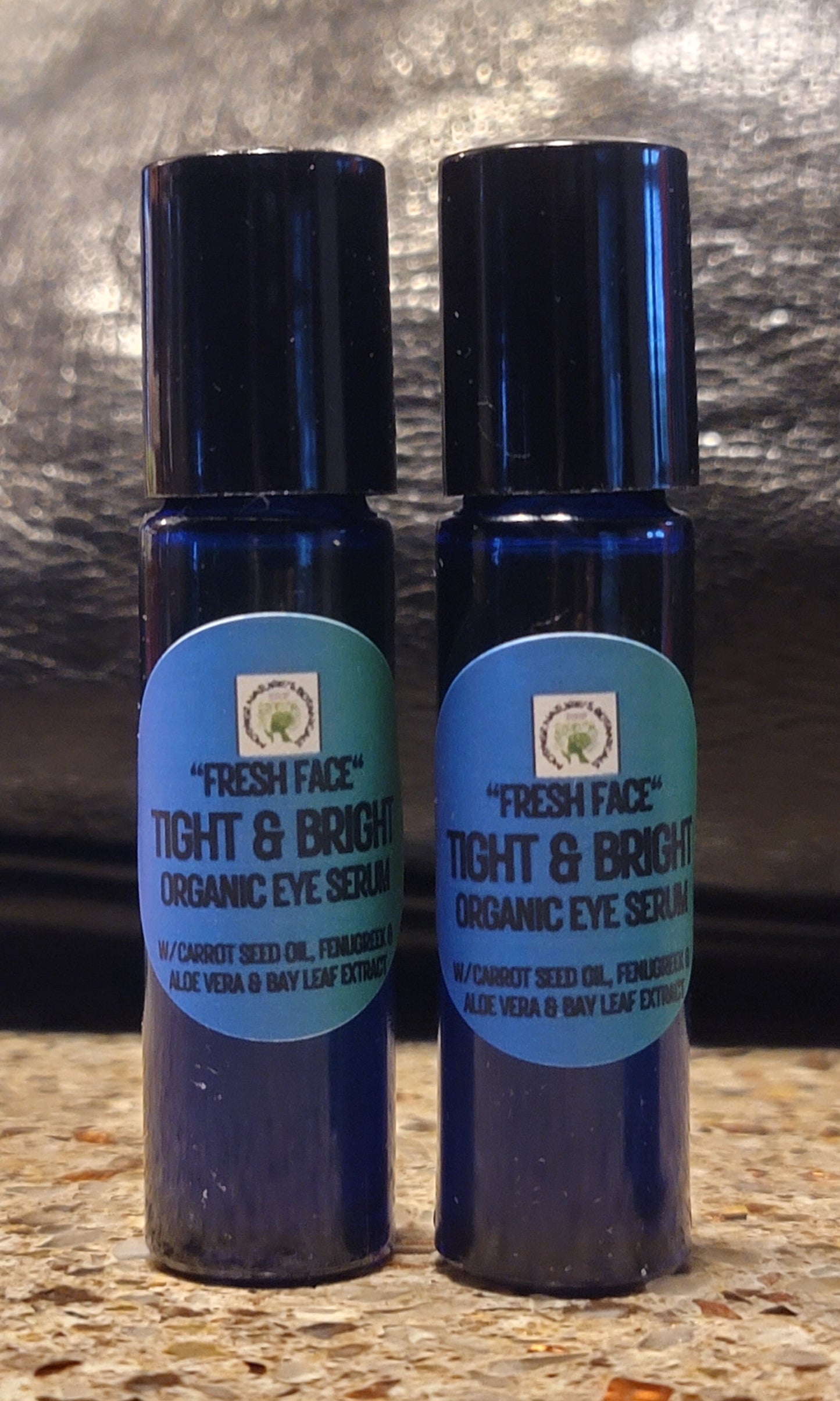 "EYES "TIGHT & BRIGHT" Organic Eye Serum with Fenugreek, Bay Leaf and Blueberry Seed Oil