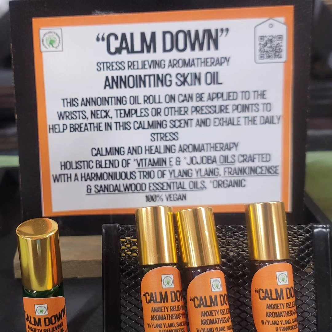 "Get My Vibes" "CALM DOWN," "LASER FOCUS," MIGRAINE RELIEF and more.. Anointing Oils