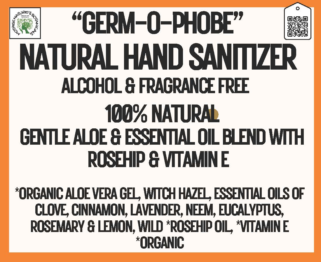 "GERM-O-PHOBE", Organic Hand Sanitizer